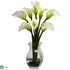 Silk Plants Direct Classic Calla Lily Arrangement - Cream - Pack of 1