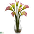 Silk Plants Direct Classic Calla Lily Arrangement - Pink - Pack of 1
