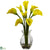 Silk Plants Direct Classic Calla Lily Arrangement - Yellow - Pack of 1