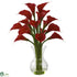 Silk Plants Direct Galla Calla Lily - Red - Pack of 1