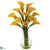 Silk Plants Direct Galla Calla Lily - Yellow - Pack of 1