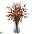 Silk Plants Direct Cherry Blossoms - Red - Pack of 1