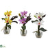 Silk Plants Direct Mini Cattleya Orchid Arrangement - Pack of 1