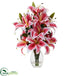 Silk Plants Direct Rubrum Lily - Pack of 1