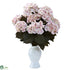 Silk Plants Direct Hydrangea - Cream Pink - Pack of 1