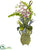 Silk Plants Direct Orchid & Bells of Ireland - Pack of 1