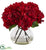 Silk Plants Direct Red Hydrangea - Pack of 1