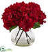Silk Plants Direct Red Hydrangea - Pack of 1