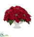 Silk Plants Direct Poinsettia - Pack of 1