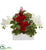 Silk Plants Direct Phalaenopsis Orchid and Variegated Holly - Pack of 1