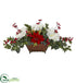 Silk Plants Direct Poinsettia, Hydrangea and Ivy - Pack of 1
