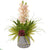 Silk Plants Direct Cymbidium Orchid, Succulent and Grass - Pack of 1