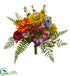 Silk Plants Direct Mixed Flowers Artificial Bush - Pack of 1