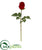 Silk Plants Direct Rose Bud Artificial Flower - Peach White - Pack of 6