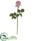 Silk Plants Direct Rose Bud Artificial Flower - Lavender - Pack of 6
