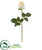 Silk Plants Direct Rose Bud Artificial Flower - American Beauty White - Pack of 6