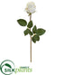 Silk Plants Direct Rose Bud Artificial Flower - White - Pack of 6