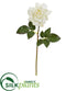 Silk Plants Direct Rose Artificial Flower - White - Pack of 6