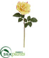 Silk Plants Direct Rose Artificial Flower - Yellow - Pack of 6