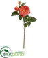 Silk Plants Direct Rose Artificial Flower - Salmon - Pack of 6