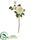 Silk Plants Direct Rose Artificial Flower - White - Pack of 6