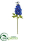 Silk Plants Direct Delphinium Artificial Flower - Blue - Pack of 4