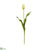 Silk Plants Direct Dutch Tulip Artificial Flower - Yellow Orange - Pack of 12
