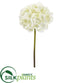 Silk Plants Direct Hydrangea Artificial Flower - White - Pack of 3