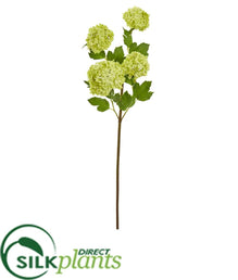 Silk Plants Direct Snowball Hydrangea Artificial Flower - White - Pack of 3