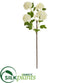 Silk Plants Direct Snowball Hydrangea Artificial Flower - White - Pack of 3