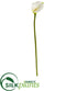 Silk Plants Direct Calla Lily Artificial Flower - White - Pack of 6