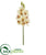 Silk Plants Direct Cymbidium Orchid Artificial Flower - White - Pack of 4