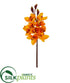 Silk Plants Direct Cymbidium Orchid Artificial Flower - Yellow Gold - Pack of 4