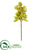Silk Plants Direct Cymbidium Orchid Artificial Flower - Green - Pack of 3