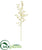 Silk Plants Direct Oncidium Artificial Flower - White - Pack of 4