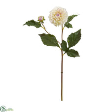 Silk Plants Direct Dahlia Artificial Flower - Yellow Red - Pack of 6