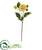 Silk Plants Direct Dahlia Artificial Flower - Gold Yellow - Pack of 6