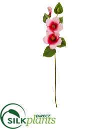 Silk Plants Direct Hibiscus Artificial Flower - Red Gold - Pack of 12