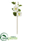Silk Plants Direct Hibiscus Artificial Flower - White - Pack of 12