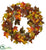 Silk Plants Direct Maple Pine Cone Wreath - Pack of 1