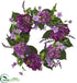 Silk Plants Direct Hydrangea Wreath - Pack of 1