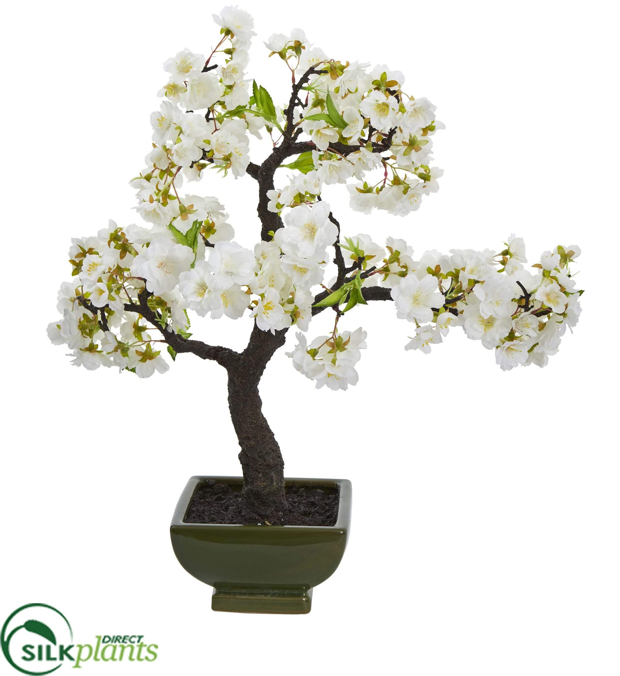 artifical silk bonsai tree Silk Plants Direct Cherry Blossom Bonsai Artificial Tree
