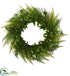 Silk Plants Direct Assorted Fern Wreath - Pack of 1