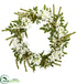 Silk Plants Direct White Mixed Floral Artificial Wreath - Pack of 1