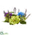 Silk Plants Direct Hydrangea Candelabrum - Pack of 1