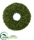 Silk Plants Direct Boxwood Artificial Wreath - Pack of 1