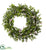 Silk Plants Direct Mini Ivy & Floral Double Ring Wreath - Pack of 1