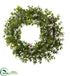 Silk Plants Direct Mini Ivy & Floral Double Ring Wreath - Pack of 1