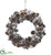 Silk Plants Direct Snowy Pine Cone Wreath - Pack of 1