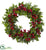 Silk Plants Direct Berry Boxwood Wreath - Pack of 1